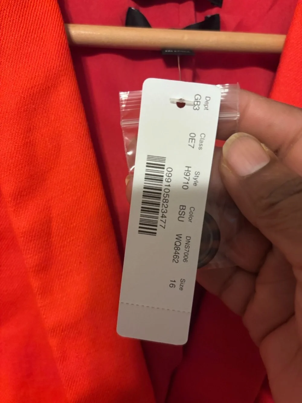 J. Crew Vibrant Red Linen Single-Button Blazer - Picture 3 of 3